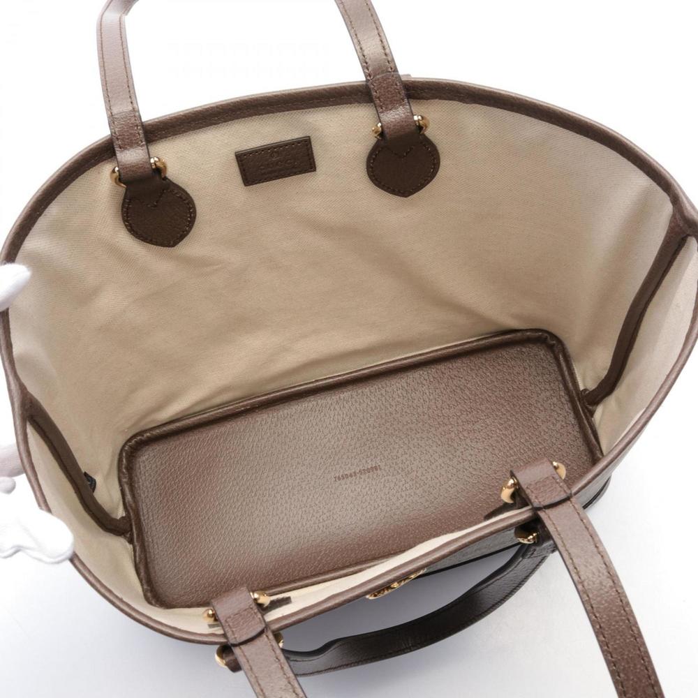 GUCCI Brown Leather Tote Bag - Picture 4 of 5